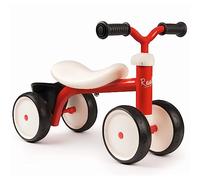 Smoby - Porteur Rookie Rouge - Métal - Selle Incurvée - Roues Silencieuses - Coffre à Jouets - Premier Age - Dès 12 Mois
