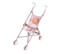 Smoby - Baby Nurse - Poussette Canne - pour Poupons et Poupées Jusqu'à 42 cms - Pliable - Tissu Lavable - A Partir de 2 Ans