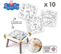 Smoby - Recharge Coloriages pour la Kid table créative - 10 feuilles de coloriages Peppa Pig