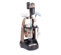 Smoby - Rowenta - Chariot de Ménage + Aspirateur Balai - Jouet d'Imitation - Fonction Electronique - 10 Accessoires - A Partir de 3 Ans - Fabrication Française