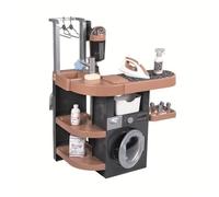 Smoby - Rowenta - Wash & Clean Buanderie - Lave Linge, Evier, Etendoir, Planche à Repasser - Nombreux Accessoires - A Partir de 3 Ans - Fabrication Française