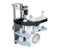 Smoby -Rowenta Wash & Clean Buanderie - Jouet d'Imitation Ménage - Aspirateur et Machine à Laver - Fonctions électroniques - 17 Accessoires - A Partir de 3 Ans - Fabrication Française