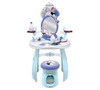 Smoby Salon de Coiffure La Reine des Neiges - Coiffeuse et Coiffeuse avec de Nombreux Accessoires - Design Disney Reine des Neiges - pour Enfants à partir de 3 Ans