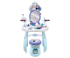 Smoby Salon de Coiffure La Reine des Neiges - Coiffeuse et Coiffeuse avec de Nombreux Accessoires - Design Disney Reine des Neiges - pour Enfants à partir de 3 Ans