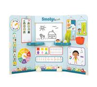 Smoby - Jeu d'écriture et lettres - School - Triptyque, nombreux accessoires - Bleu - Dès 3 ans