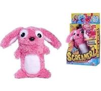 Smoby - Screamerz - Peluche intéractive amusante - Lapin - 27 cm - Bruits en la secouant ou appuyant sur le bouton