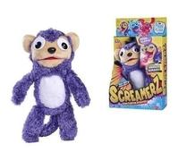 Simba ScreamerZ - 105953333 - Singe en Peluche avec Sons Amusants - pour Les Enfants à partir de 5 Ans, Approx. 30 cm, Violette