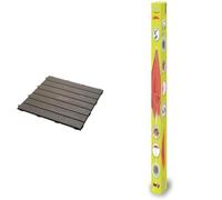 Smoby - Set De 6 Dalles (45x45 cm par pièce) - Accessoire de Maison Smoby - Créer Un Plancher - Clipsage Rapide & Parasol - Accessoire de Maison Smoby - Hauteur Réglable