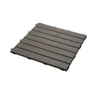 Smoby - Set de 6 dalles - Plancher de Maison - Anti-UV - 45x45cm - Effet texturé bois - Plastique 100% recyclé - Fabriqué en France