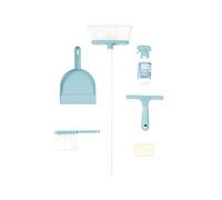 Smoby - Set Ménage XL - 6 Accesoires - Balai, Balayette, Pelle, Savon, Flacon Spray, Raclette - A Partir de 3 Ans - Fabrication Française