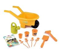 Smoby - Silence ça Pousse - Brouette Garnie - Accessoires de Jardinage + Livret Explicatif Inclus - Dès 3 Ans - 870305