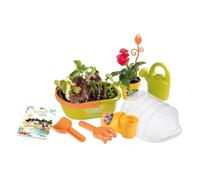Smoby - Silence ça Pousse - Mini Serre - Accessoires de Jardinage Inclus - Poignée de Transport - Dès 5 Ans - 870302 Vert