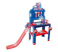 Smoby Établi Spidey Bricolo – 90 accessoires, voiture à assembler – Dès 3 ans