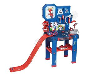 Smoby - Spidey - Bricolo Center - Jouet Bricolage Enfant - 94 Accessoires - Véhicule à Construire - Nombreuses Fonctions de Jeu - A Partir de 3 Ans - Fabrication Française