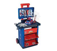 Smoby - Spidey - Chariot de Bricolage - Véhicule à Construire - Servante Transportable - Accessoires Inclus - Tournevis, Pince, Clé à Pipe, Ecrous, Pneus - A Partir de 3 Ans - Fabrication Française