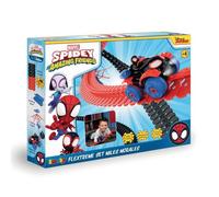 Smoby - Spidey - FleXtreme Set Spin - 4m40 de Circuit de Voiture - 184 Pistes Flexibles et Modulables + 1 Véhicule Morales Effets Lumineux - Piles Incluses - A Partir de 4 Ans