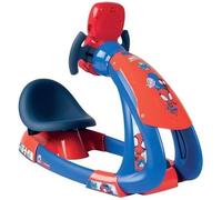 Smoby - Spidey - V8 Driver - Simulateur de conduite pour enfant - Siège ajustable - Sons et lumières - Piles non incluses