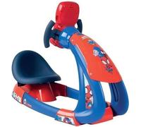 Smoby - Spidey - V8 Driver - Simulateur de conduite pour enfant - Siege ajustable - Sons et lumieres - Piles non incluses