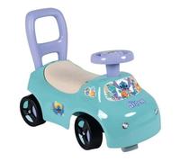 Smoby Porteur auto Stitch 2-en-1 dès 10 mois — aide à la marche, volant directionnel