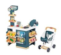 Smoby Marchande avec plusieurs fonctions de jeu et 42 accessoires