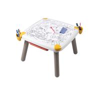 Smoby - Table créative enfant - feutre effaçabl, 2 grandes feuilles de coloriage - 9 accessoires - Dès 3 ans