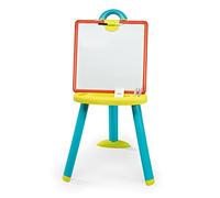 Smoby - Tableau Plastique - Double Face Blanche Magnétique + Ardoise Craie - Pliable - pour Enfant Dès 3 Ans - 410623
