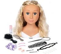 Smoby - Tete A Coiffer Blonde - Facile A Coiffer - 19 Accessoires Réalistes - Levres Thermosensibles - Trappe De Rangement G