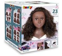 Smoby - Tete A Coiffer Cheveux Afro - Facile A Coiffer - 23 Accessoires Réalistes - Levres Thermosensibles - Trappe De Rangement Multicolore G