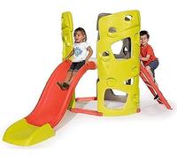 Smoby - Tour d'escalade avec Toboggan Plus Echelle - Jeu Plein Air Enfant - Dès 2 Ans - 840204 - Colorée