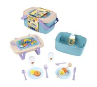 Smoby Panier pique-nique Stitch 2-en-1 – Table d'appoint, 16 accessoires, à partir de 3 ans