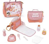 Smoby Toys Baby Nurse Sac à langer pliable pour poupée avec accessoires à langer