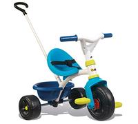 Smoby - Tricycle Be Fun Bleu - Vélo Enfant Dès 15 Mois - Canne Parentale Amovible - 740323