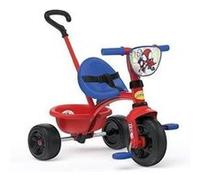 Smoby - Tricycle Be Fun - Spidey - Evolutif de 15 mois a 3 ans - Canne parentale réglable sur 3 positions - Ceinture de sécurité Noir G