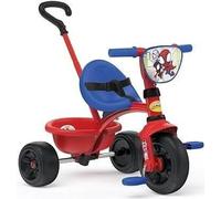 Smoby - Tricycle Be Fun - Spidey - Evolutif de 15 mois a 3 ans - Canne parentale réglable sur 3 positions - Ceinture de sécurité