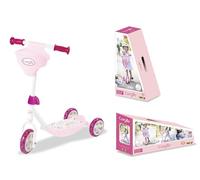 Smoby Trottinette Corolle 3 roues - Guidon réglable - Siège poupée - Antidérapant - Dès 3 ans