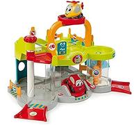 Smoby - Vroom Planet Premier Garage - 2 Niveaux + Ascenseur et Héliport - 1 Voiture + 1 Hélicoptère Inclus - Jouet pour Enfant dès 18 Mois - 120402