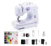 SMOCTAR Machine à Coudre Débutant, Machine a Coudre Portable avec 12 Programmes de Points, Petite Machines à Coudre avec lumière LED avec pédale et kit de (Violet)