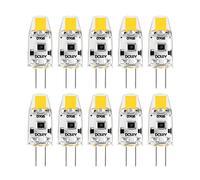 SmoEDOD 10 Pièces G4 LED Ampoule 12V DC Dimmable COB LED G4 Lampe Ampoules 360 Angle De Faisceau Pas De Scintillement 10W 15W Lampe Halogène,Warm White 3000K