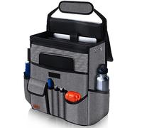 Smof Organiseur de siège de voiture pour siège avant/passager, organiseur de siège arrière suspendu pour dossiers, fournitures de bureau, organiseur de siège arrière pour enfants avec poche séparée