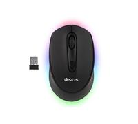 Smog-RB - Souris - droitiers et gauchers - optique - 4 boutons - sans fil - 2.4 GHz, Bluetooth 3.0, Bluetooth 5.0 - récepteur sans fil USB - noir
