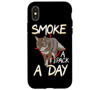 Smoke A Pack A Day Chasse au Coyote Loup Chacal Coque pour iPhone X/XS