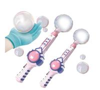 Smoke Bubble Machine & Elastic Magic Wand, Elastic Bubble Fog Wands, Colorful Smoke Bubble Machine,Interactive Fog Smoke Bubble Machine for Party, Festival, Birthday, Colorful Light (Pink,2pcs)