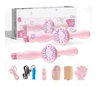 Smoke Bubble Wand, Smoke Bubble Machine, Mist Bubbles Machine for Parties Outdoor Interactive Fun (2*Pink)