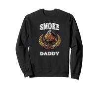 Smoke Daddy, Design de Grill avec Viande et saucisses, BBQ Sweatshirt