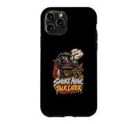 Smoke Now Talk Later BBQ Fumoir Pitmaster Barbecue Humour Coque pour iPhone 11 Pro