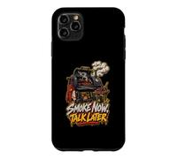 Smoke Now Talk Later BBQ Fumoir Pitmaster Barbecue Humour Coque pour iPhone 11 Pro Max