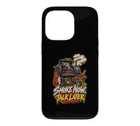 Smoke Now Talk Later BBQ Fumoir Pitmaster Barbecue Humour Coque pour iPhone 13 Pro