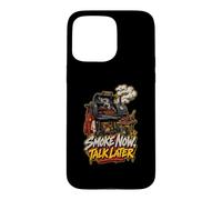 Smoke Now Talk Later BBQ Fumoir Pitmaster Barbecue Humour Coque pour iPhone 15 Pro Max
