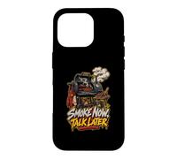 Smoke Now Talk Later BBQ Fumoir Pitmaster Barbecue Humour Coque pour iPhone 16 Pro