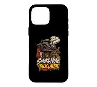 Smoke Now Talk Later BBQ Fumoir Pitmaster Barbecue Humour Coque pour iPhone 16 Pro Max